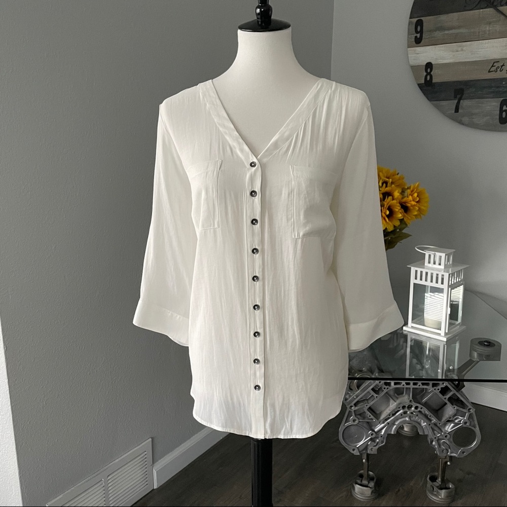 Torrid White Button Down